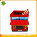 Baby/kid toy foldable cartoon bus shape storage box with lid in WenZhou
